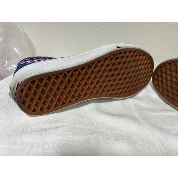 Vans 507698 unisex Aztec Pattern Canvas hi-top skate Sneakers Size W8.5 Men’s 7 - Picture 6 of 9